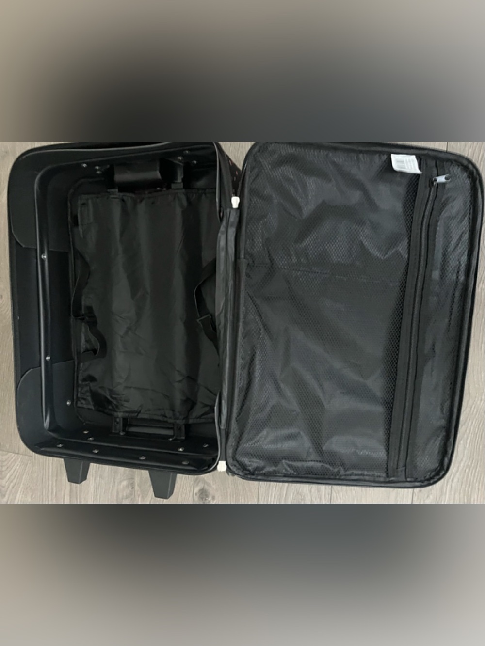 Jetstream Black Carry-On with Pink & White Dot Print - Picture 10 of 12